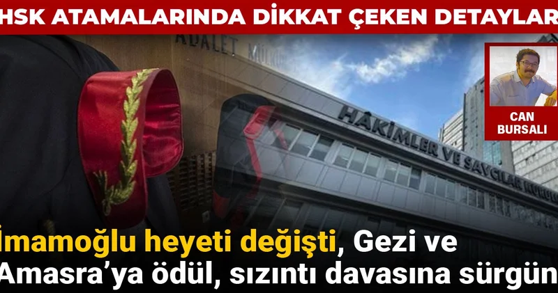 HSK atamalarında dikkat çeken detaylar: İmamoğlu heyeti değiştirildi, Gezi ve Amasra ya ödül, sızıntı davasına sürgün