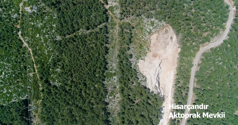 Antalya da ormanlık alandaki kalker ocağı patlatmalı üretim talep etti, karşı çıkan köylüler imza kampanyası başlattı