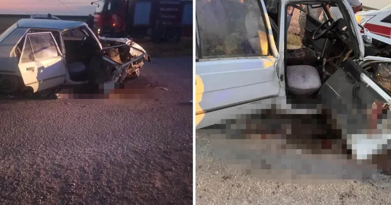 Aksaray da düğün konvoyunda feci kaza! 2 kişi ağır yaralı