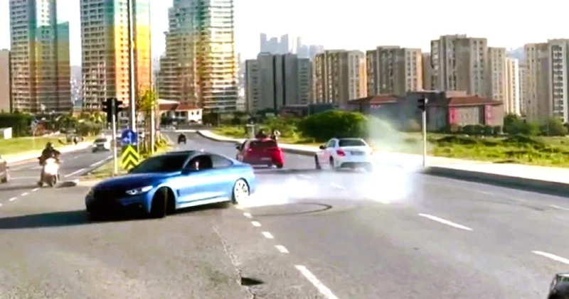 Otomobiliyle drift yapana iki ev kirası ceza geldi