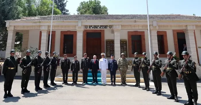 Milli Savunma Bakanı Güler den KKTC de 28. Mekanize Piyade Tümen Komutanlığı na ziyaret