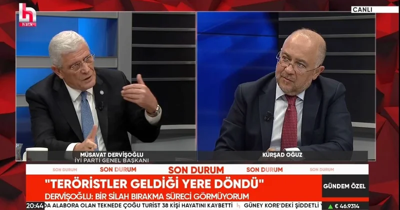 Müsavat Dervişoğlu süreci Halk TV de değerlendirdi: Terörsüz Türkiye nin teröristlerle inşa edilemeyeceği idrak edilmeli