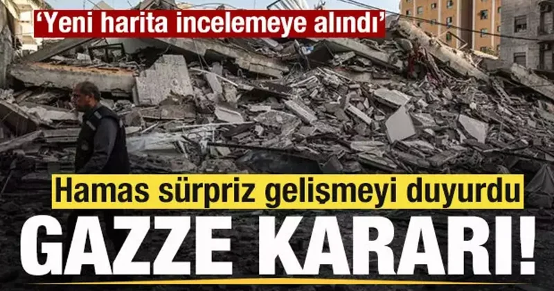 Hamas sürpriz gelişmeyi duyurdu: Yeni harita incelemeye alındı