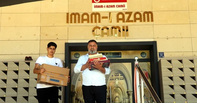 Şehit babası oğlunun hayrına, yıpranan Kur an ı Kerimlerin onarımını sağlıyor Elazığ Haberleri