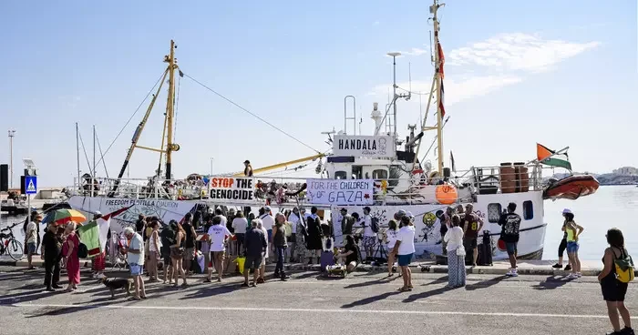 Handala gemisi, teknik aksaklıklarını giderip Gazze için yeniden yola çıktı