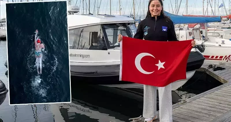 Bengisu Avcı 10 saatte 42 bin kulaç attı, Kuzey Kanalı’nı en hızlı geçen Türk oldu