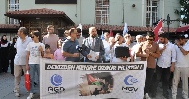 Eskişehir de İsrail in Gazze ye yönelik saldırıları protesto edildi Eskişehir Haberleri