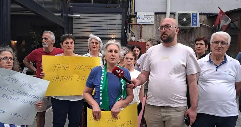 Artvin de maden yasası protestosu: Ülkenin yok olması anlamına gelir!