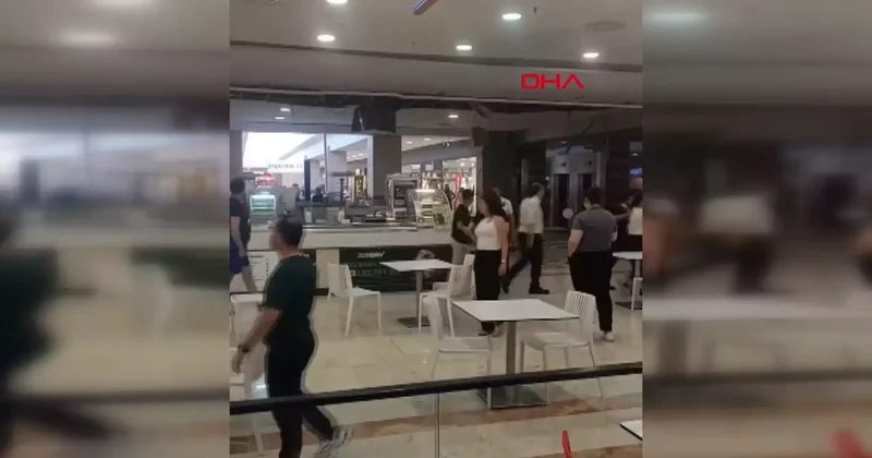 Beylikdüzü’nde AVM’nin yemek katında asma tavan çöktü: 1 yaralı