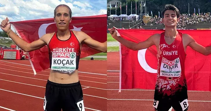 Milli atletlerden Avrupa U23 Atletizm Şampiyonası’nda 2 altın madalya