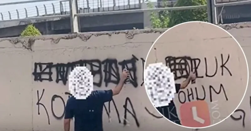 Eli boyalı bu adamlar polis ise durum çok vahim Sözcü Gazetesi