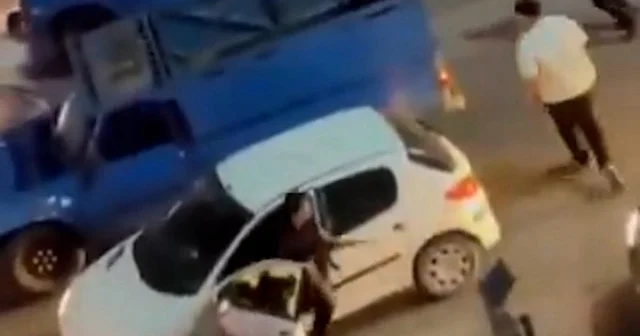 Trafikte tartıştığı kişilere kalaşnikofla ateş etti VİDEO İZLE