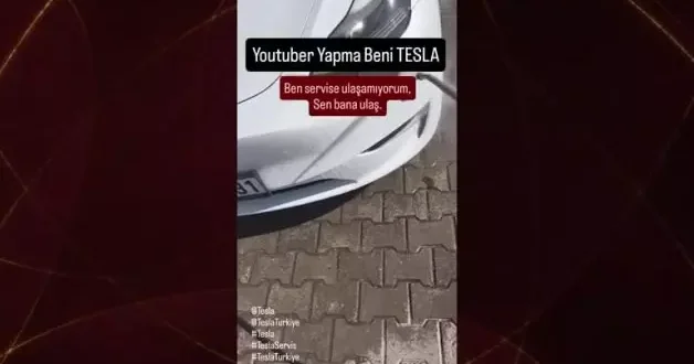 Dünyaca ünlü araba markası Tesla nın boyasının kalktığı anlar