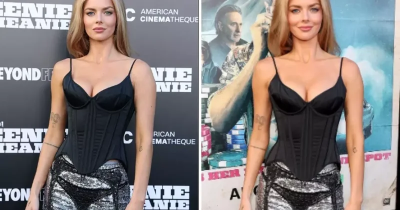 Avustralyalı oyuncu Samara Weaving, giydiği sıra dışı etek ile ağızları açık bıraktı
