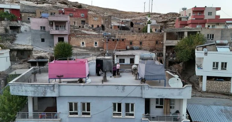 Mardin ve Batman da sıcak havada dam palas keyfi