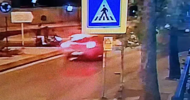 Sultanbeyli de 10 kişinin yaralandığı kaza güvenlik kamerasında