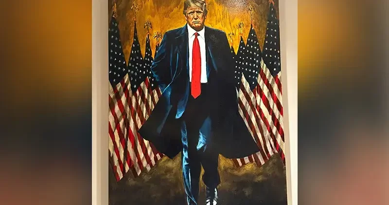 Trump ın yeni portresi Beyaz Saray a asıldı