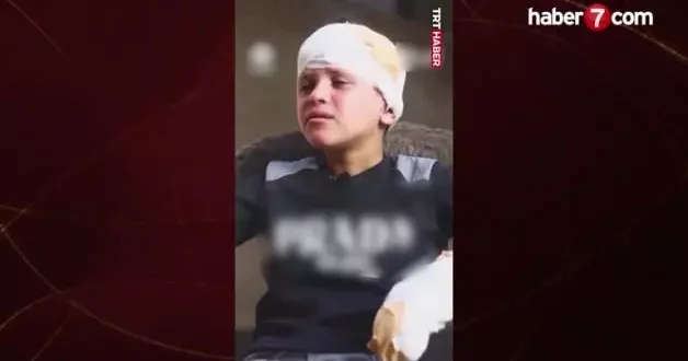 Gazzeli yaralı çocuk şehit olan annesini gözyaşları içinde anlattı