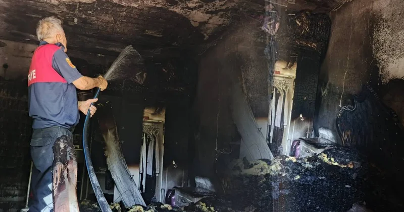Şırnak’ta yangın paniği! 2 yaşındaki çocuk dumandan etkilendi