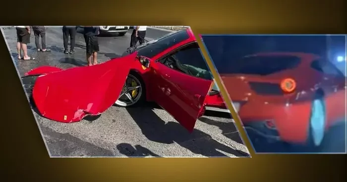 Ustanın milyonluk kazası Türkiye gündemine oturmuştu! Ferrari nin tamire gitmeden önceki son görüntüleri ortaya çıktı