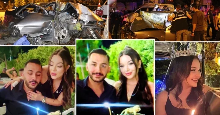 Doğum günü dönüşü feci kaza: Otomobil ağaca çarptı! Nişanlı çiftten acı haber
