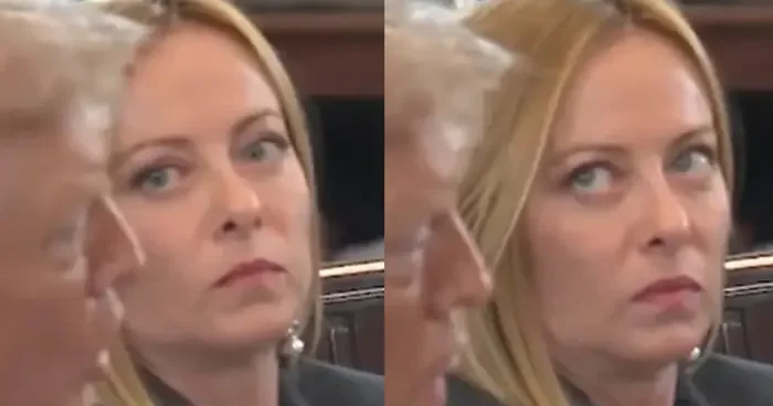 Meloni nin gözlerine ne oldu? Bu sefer de mimikleriyle gündemde: Trump a önce güldü sonra...
