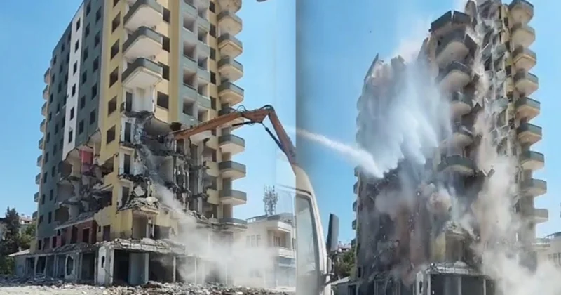 Osmaniye de bina çöktü, operatör son anda kurtuldu Sözcü Gazetesi