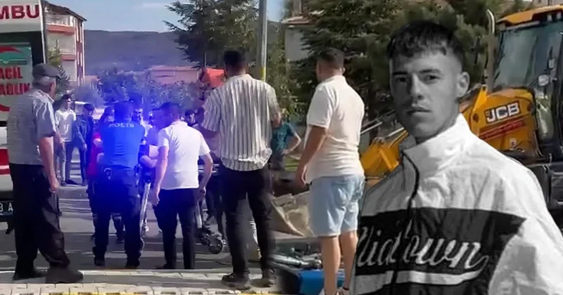 “Dur” ihtarına uymaması sonu oldu: Motosikletli genç kepçeye çarparak can verdi!