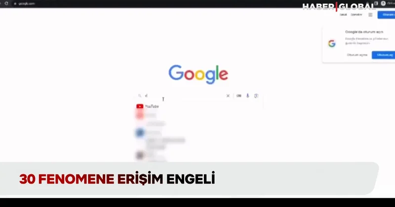 30 fenomene erişim engeli!