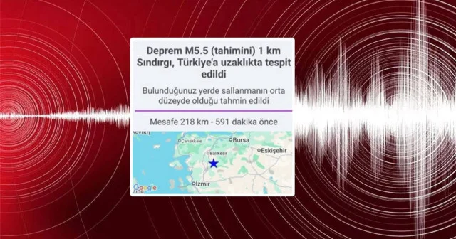 AFAD uyarmıştı: İstanbul Bursa İzmir i uykudan uyandıran deprem bildirimi Aktüel Haberleri