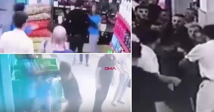 Yalova da markette dehşet anları! Eski sevgilisini darbetti, kendisini engellemek isteyen müşteriyi bıçakladı