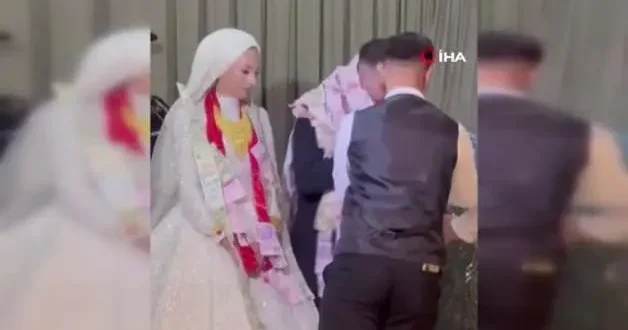 Dünyanın en mutlu damadı: 50 metre para taktılar