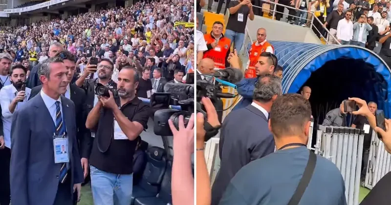 Tribünler hep bir ağızdan haykırdı! Koca Ali Koç un düştüğü hale bakın