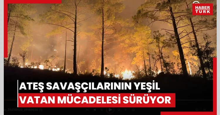 Ateş savaşçılarının yeşil vatan mücadelesi sürüyor