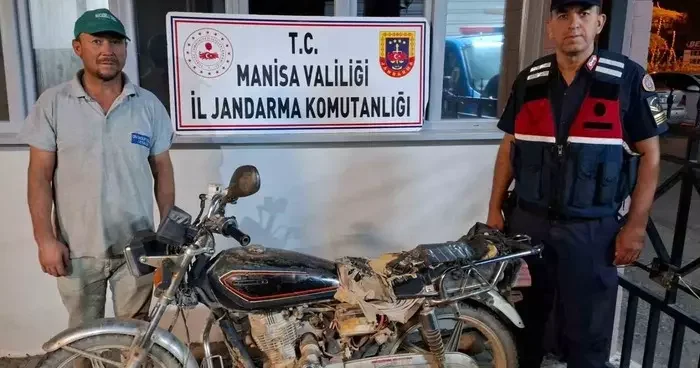Salihli’de çalıntı motosiklet keşfedildi
