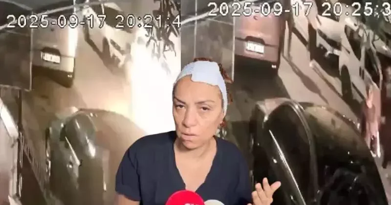 Kağıthane de havai fişekli kutlamada başı yarılan kadının bayıldığı anlar kamerada