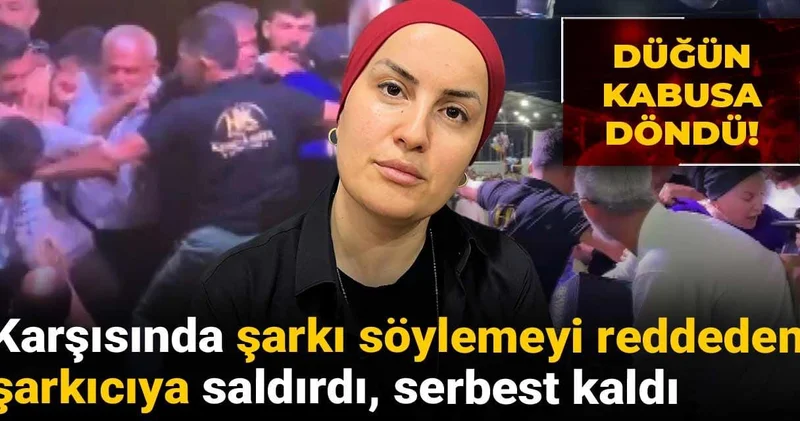Düğün kabusa döndü! Karşısında şarkı söylemeyi reddeden şarkıcıya saldırdı: Serbest kaldı