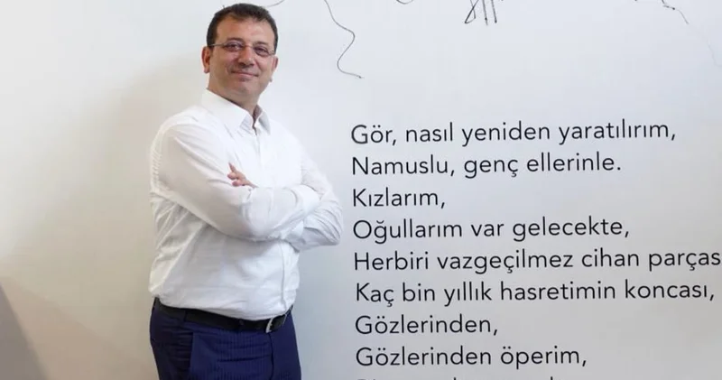 İmamoğlu Diyarbakırlı ünlü şairin şiirini paylaştı