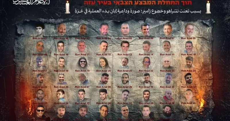 47 esirin fotoğrafıyla İsrail e uyarı