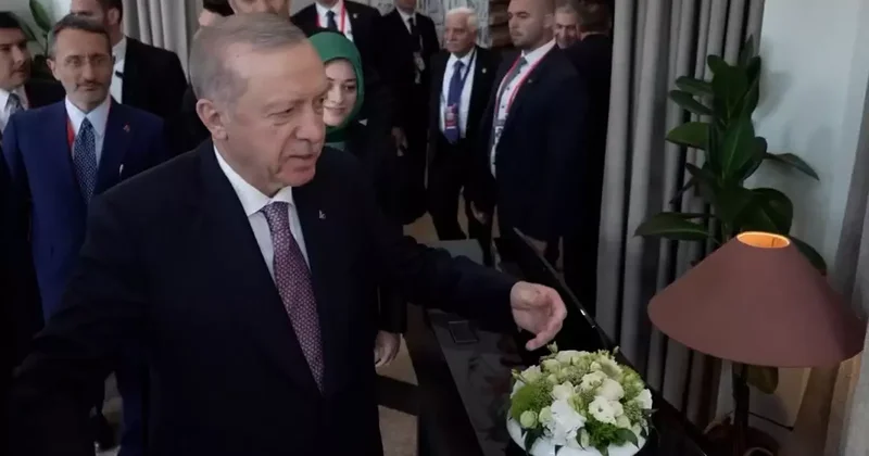 Zirveye damga vuran an! Erdoğan, karşısında görünce dayanamadı: Gel bir sarılayım sana