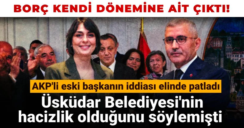 Üsküdar Belediyesi nin hacizlik olduğunu söylemişti: Borç kendi dönemine ait çıktı!