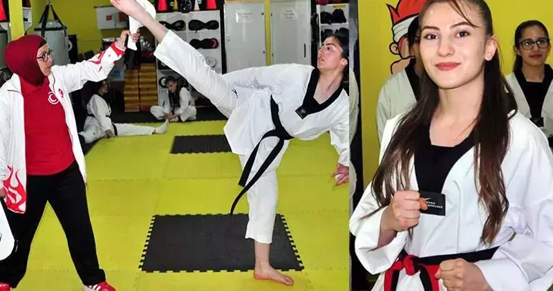 Kars ta genç kızlar şiddete karşı tekvando öğreniyor