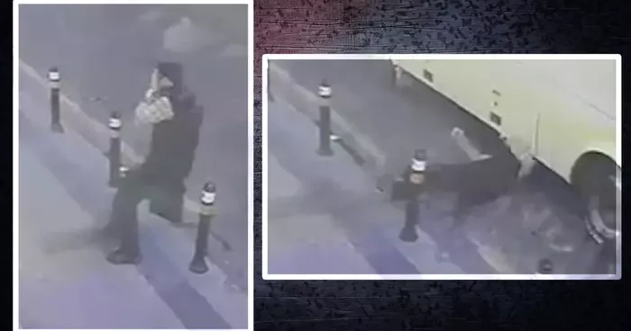 İstanbul da feci ölüm! Yürürken fenalaştı, yola düştü... Üzerinden minibüs geçti