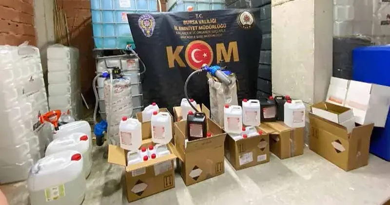 Bursa da 4 bin 440 litre etil alkol ele geçirildi