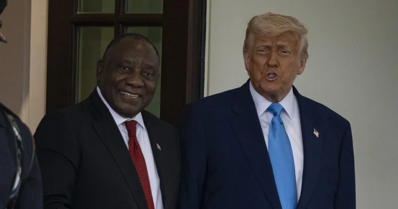 Trump Ramaphosa görüşmesinde beyaz çiftçilere soykırım damgası