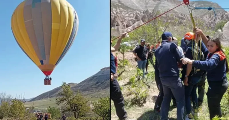Kapadokya da korku dolu anlar! Sıcak hava balonu, zorunlu iniş yaptı Sözcü Gazetesi