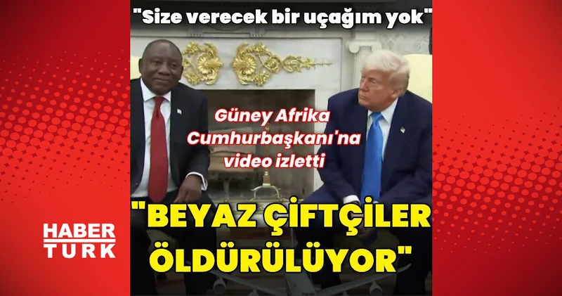 ABD Başkanı Trump: Güney Afrika da beyaz çiftçiler öldürülüyor Dış Haberler