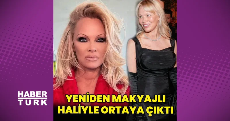 İki yıl önce makyajı bırakan Pamela Anderson yeniden 1990 lı yıllar makyajıyla ortaya çıktı magazin haberleri