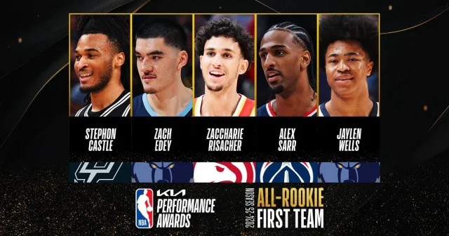 NBA de 2024 2025 sezonunun en iyi çaylak takımları belli oldu Basketbol Haberleri