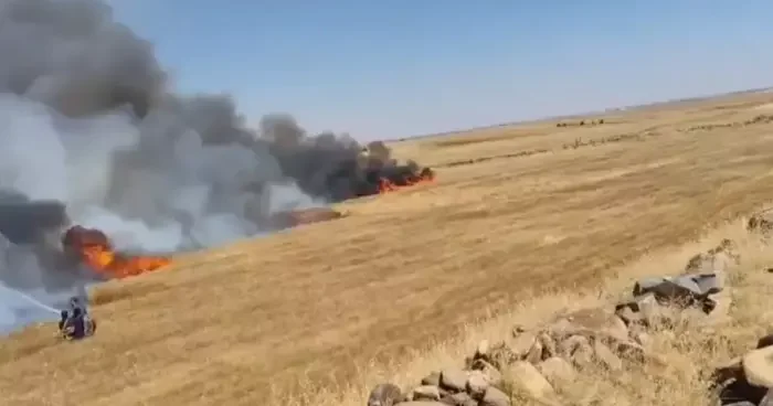 Konya da korkutan yangın!